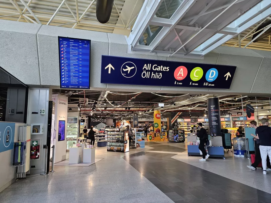 Duty-free-Shop nach der Sicherheitskontrolle