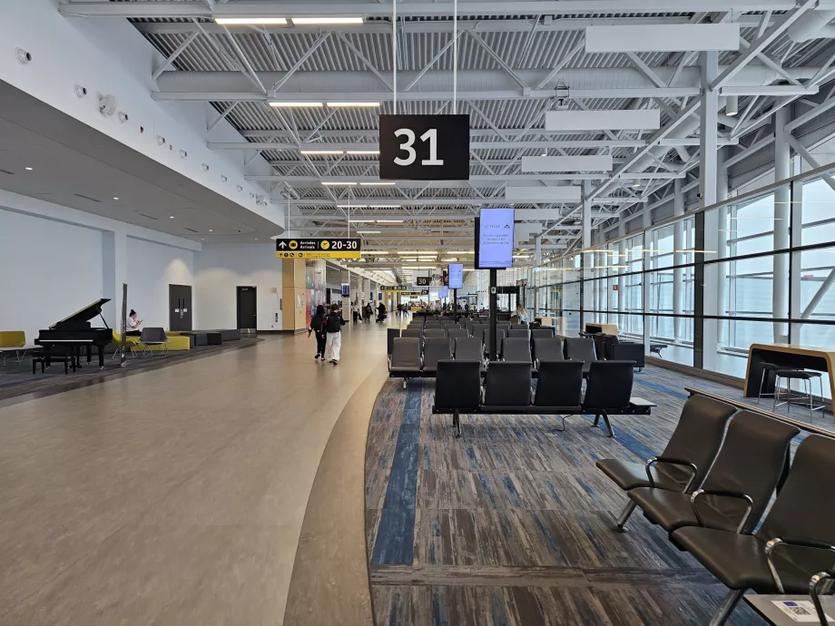 Abflug-Gate-Bereich, Flughafen Quebec