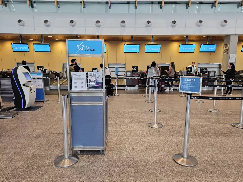 Einchecken Air Transat