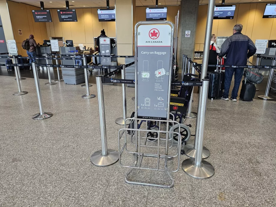 Vorlage für Handgepäck