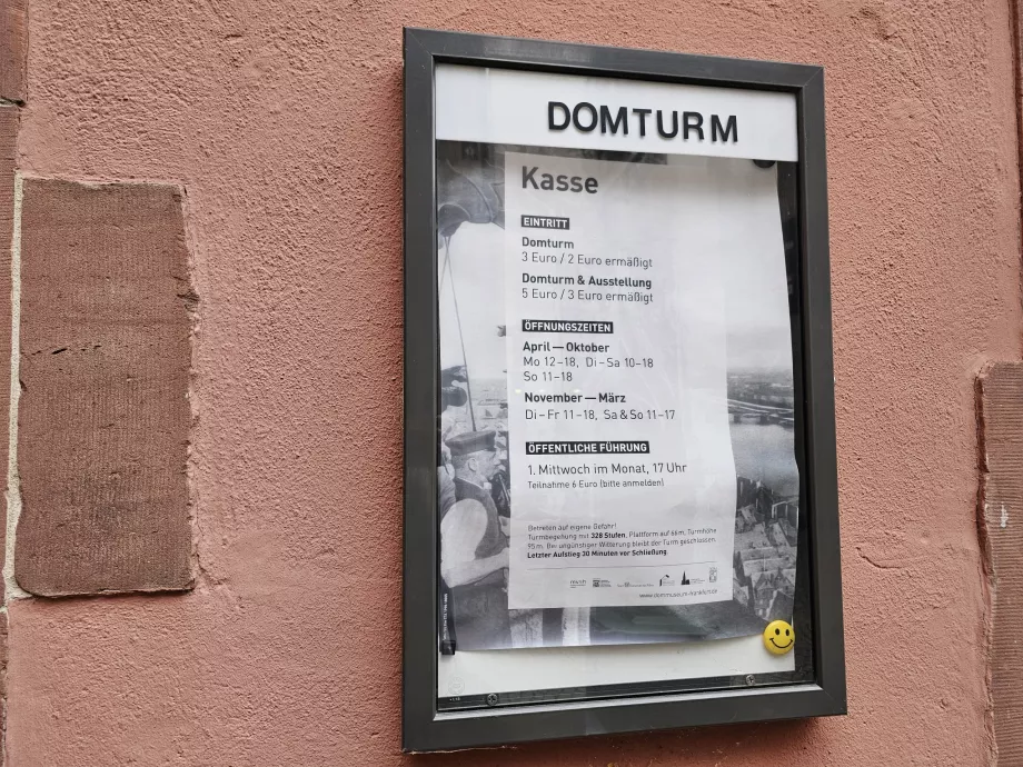 Eintrittspreise für den Turm