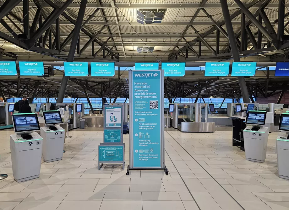 Einchecken Westjet