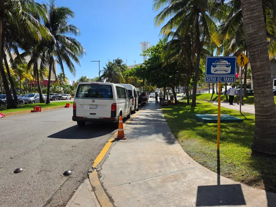 Taxistand in Punta Cancún