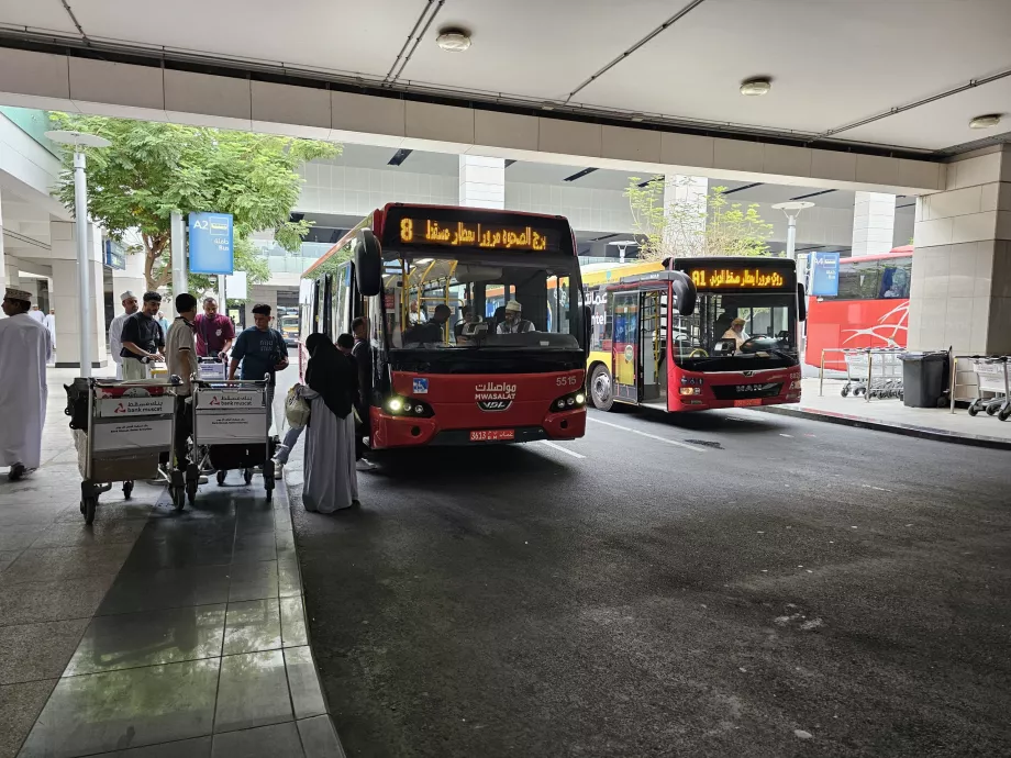 Busse der Linien 8 und A1