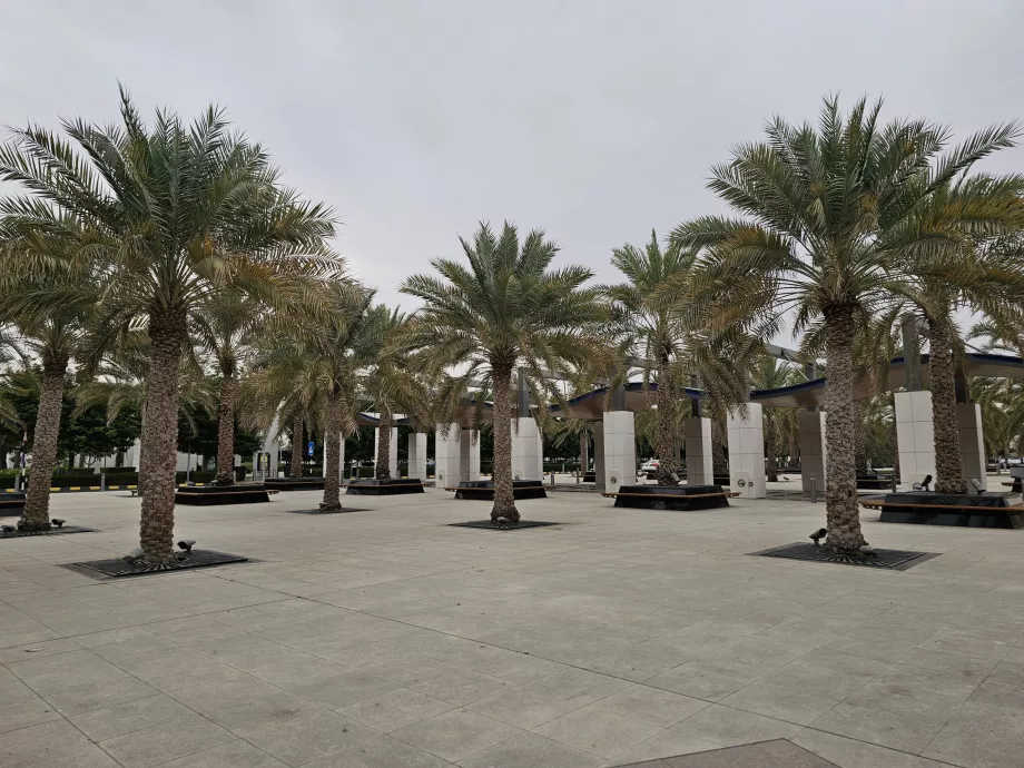 Parken vor dem Flughafen