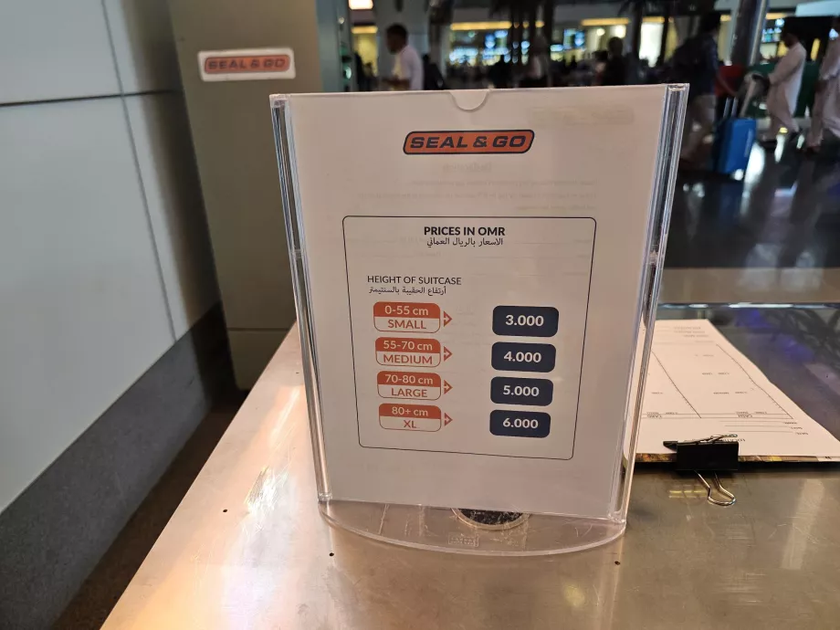 Preise für Gepäckverpackungen