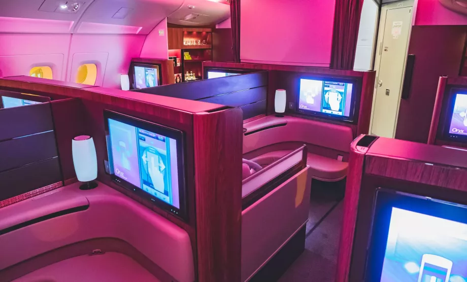 Erste Klasse bei Qatar Airways