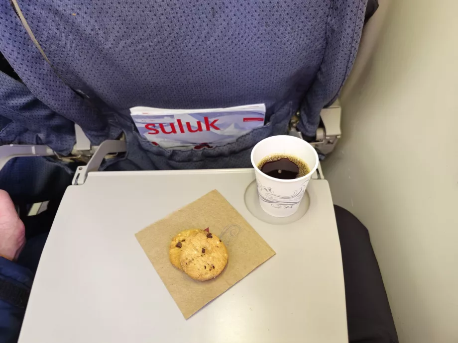 Erfrischungen auf einem Inlandsflug