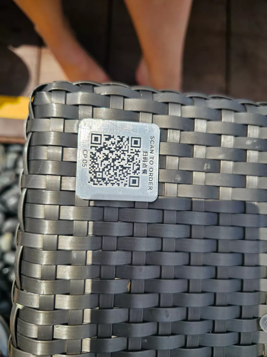 QR-Code für die Bestellung von Erfrischungen zum Liegestuhl
