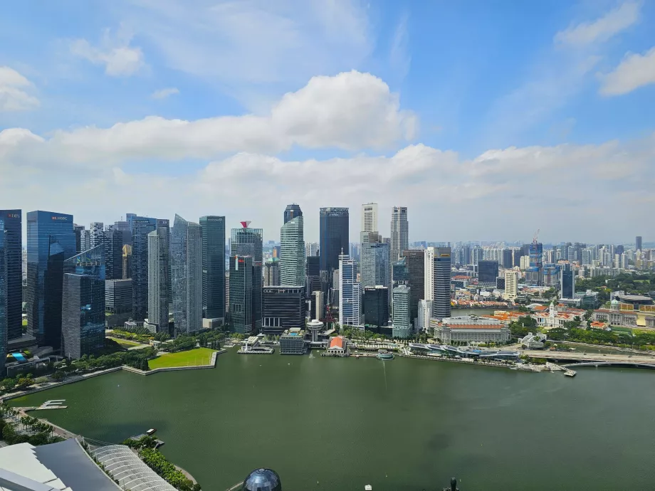 Blick vom MBS-Dachpool