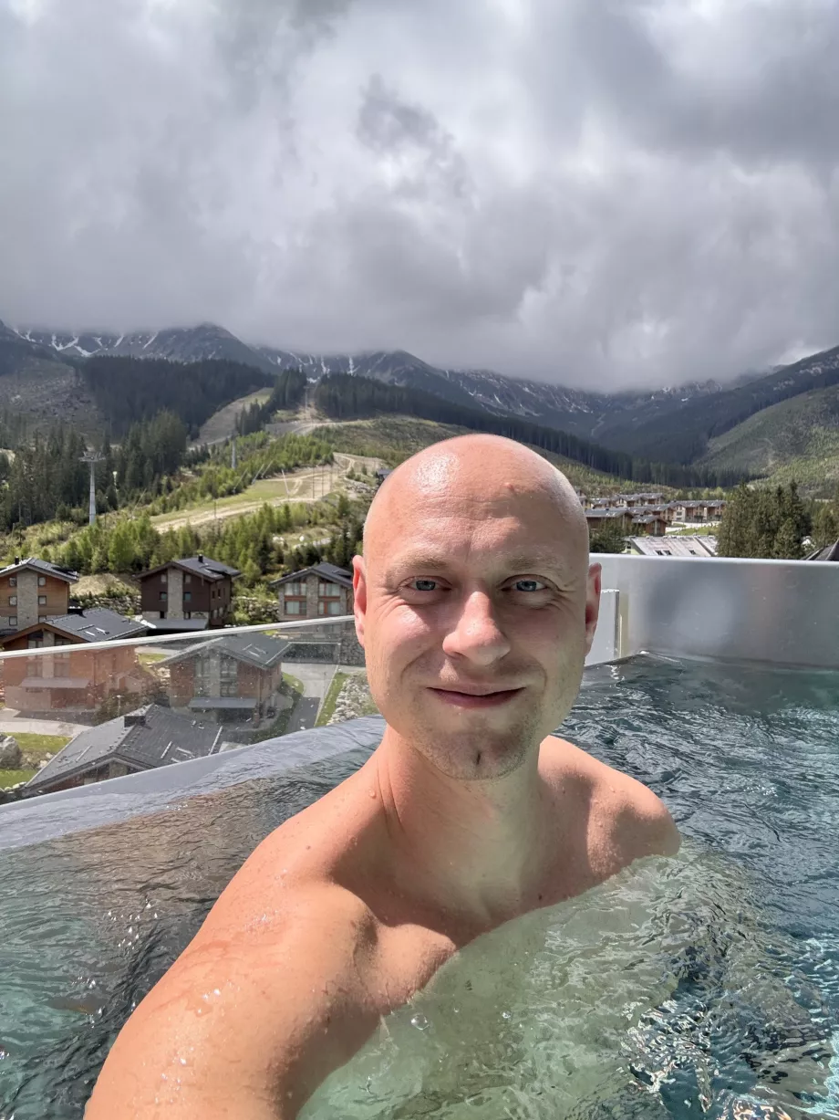 David im Schwimmbad