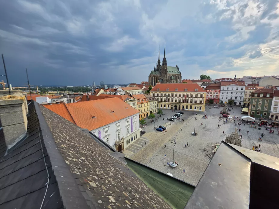 Blick vom Balkon des Turms