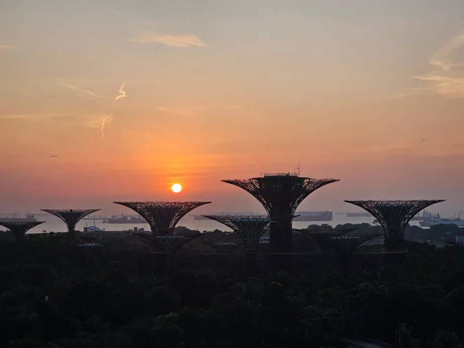 Sonnenaufgang - Blick aus dem Zimmer