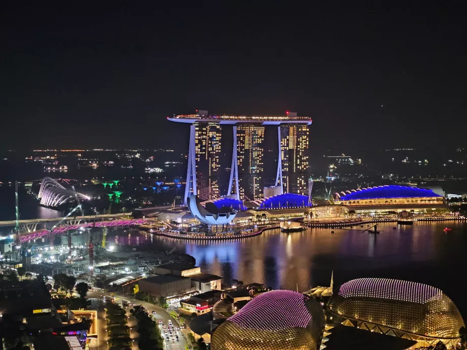 Nachtansicht vom Zimmer aus