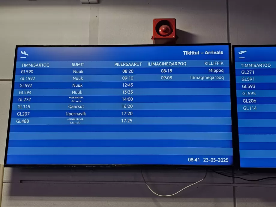 Ankunftstafel
