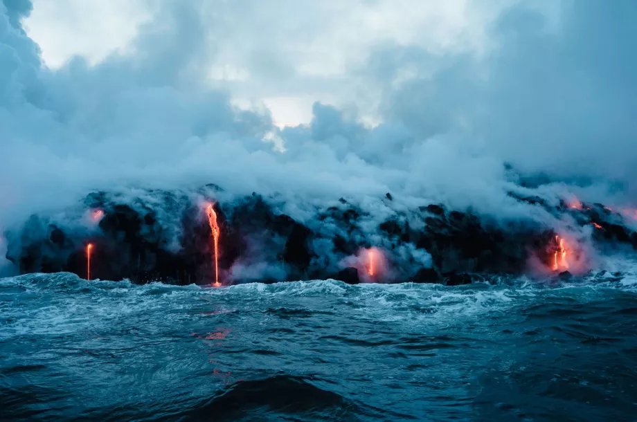 Lavaflüsse auf Big Island