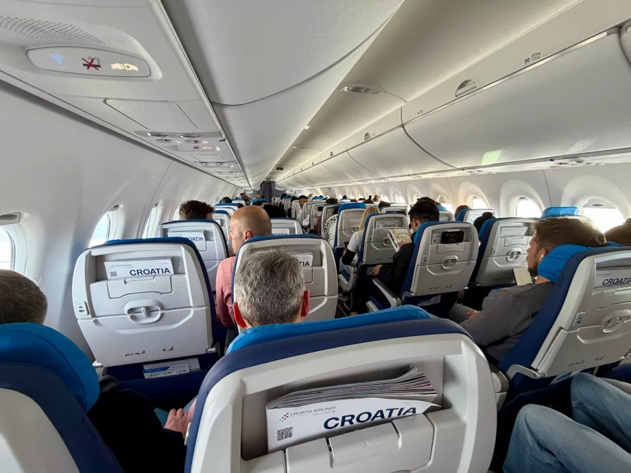 Das Innere von Croatia Airlines