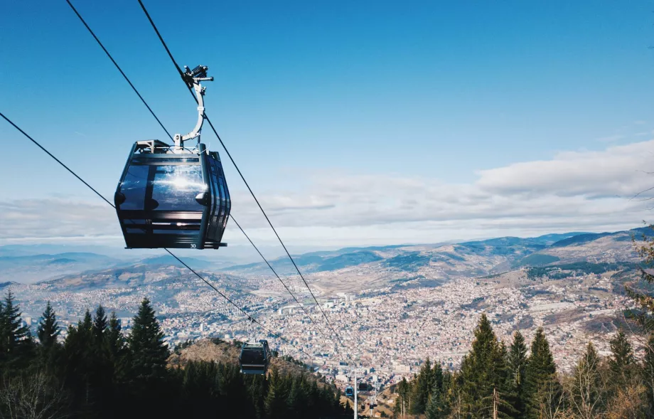 Die Seilbahn nach Trebevič