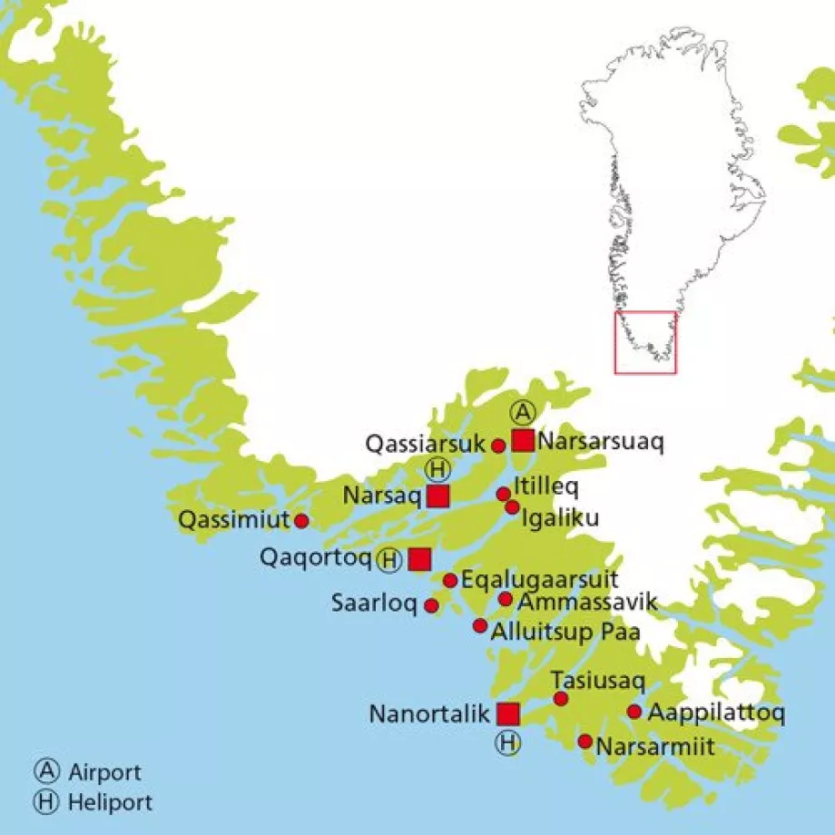 Disco Line, Südgrönland