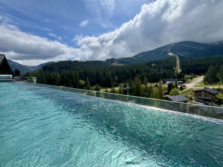 Blick vom Freibad