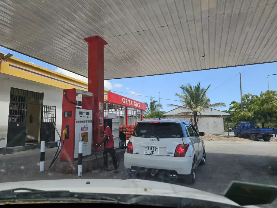 Pumpstation mit Bediener