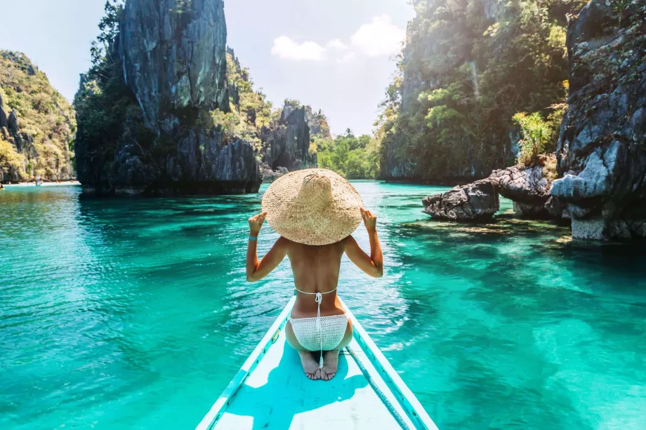 A woman in the Philippines