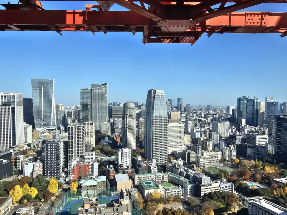 Blick vom obersten Stockwerk