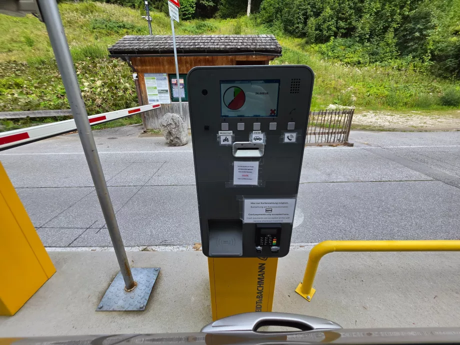 Mautzahlung für die Loser Mautstraße
