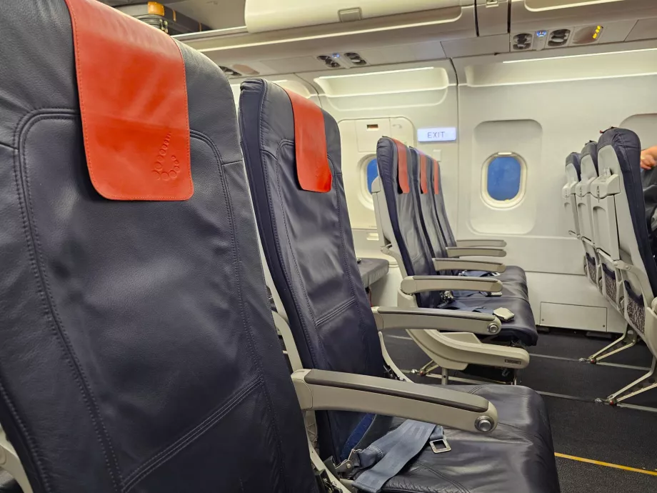 Sitze der Fluggesellschaft Brussels Airline