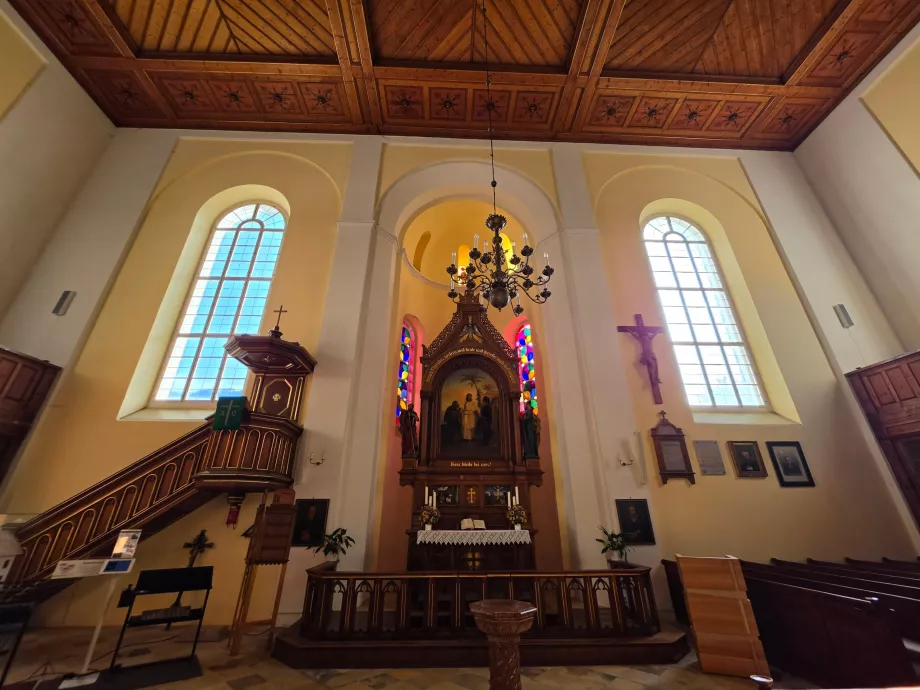 Innenraum einer protestantischen Kirche
