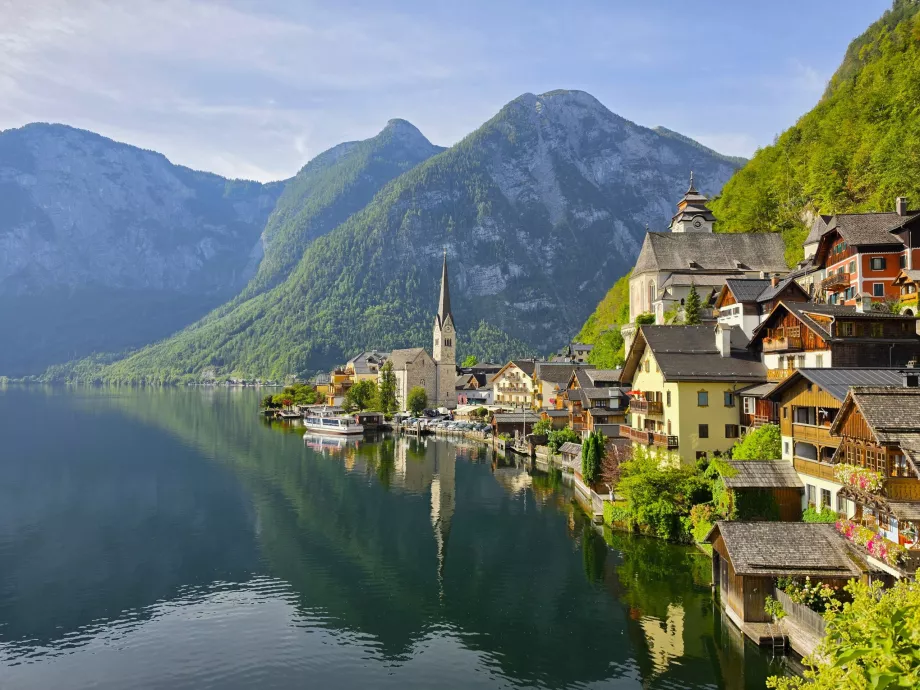 Der berühmteste Ausblick auf die Altstadt von Hallstatt
