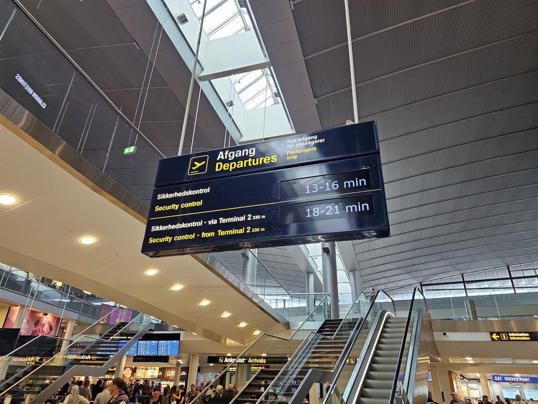 Umsteigen und Terminals am Flughafen Kopenhagen (CPH)