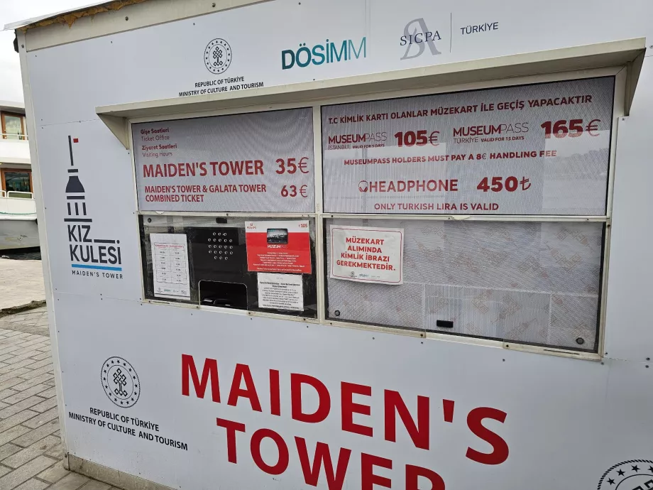 Eintrittspreise für den Maiden Tower