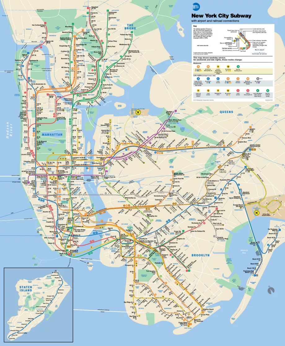 New York City Subway Karte