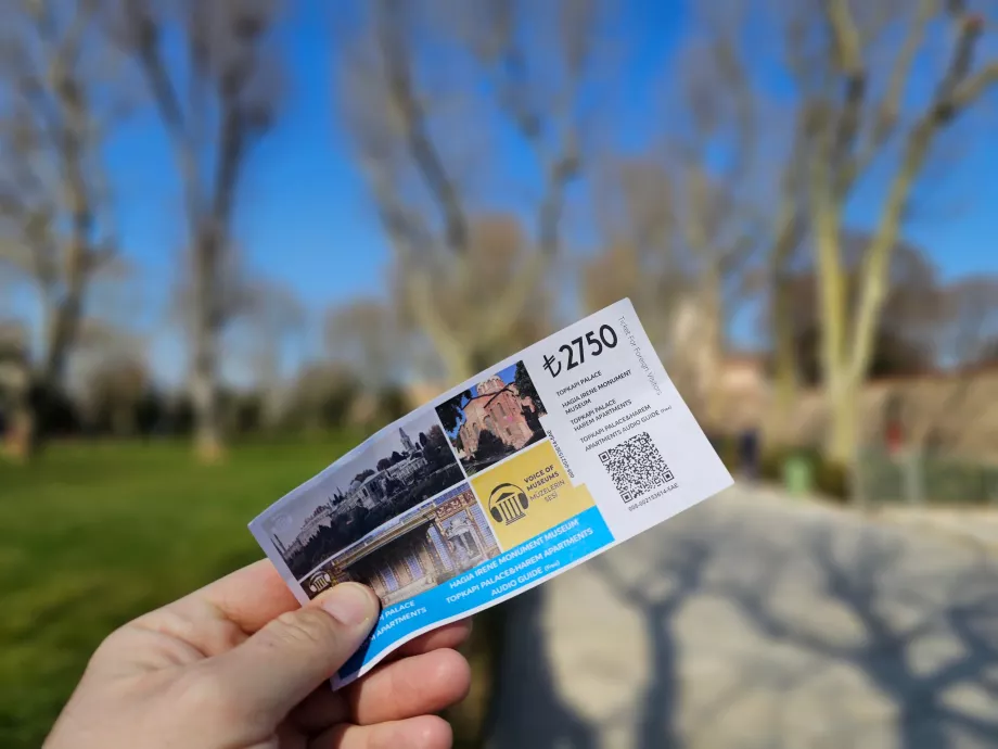 Eintrittskarte zum Topkapi-Palast