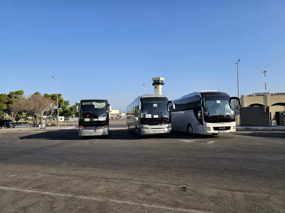 Haltestellen für Touristenbusse