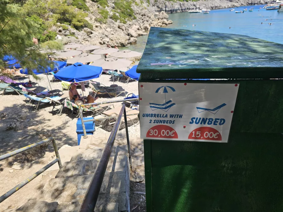 Preise für Liegestühle am Strand von Anthony Quinn