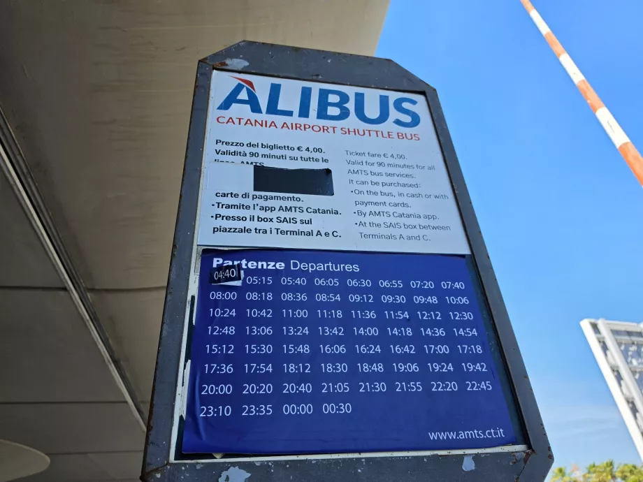 Alibus Fahrplan