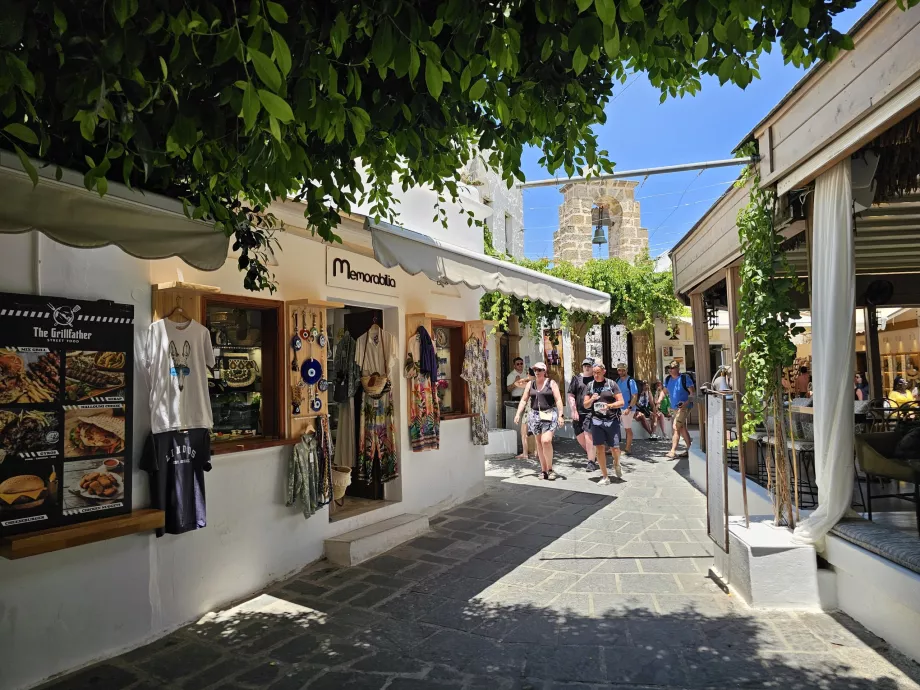 Lindos Geschäfte