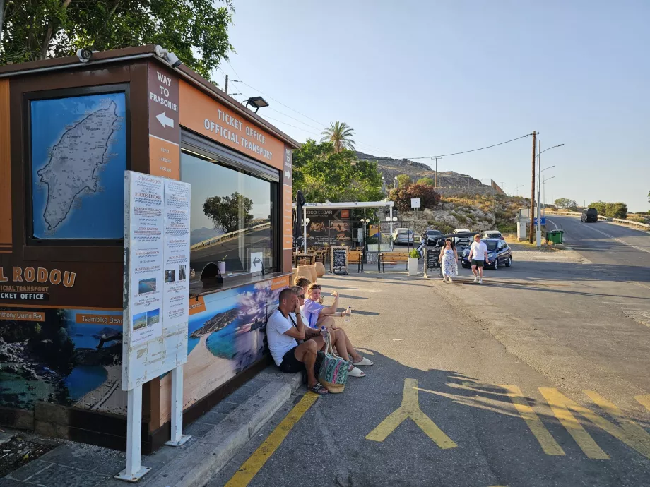 Busfahrkartenverkauf, Lindos
