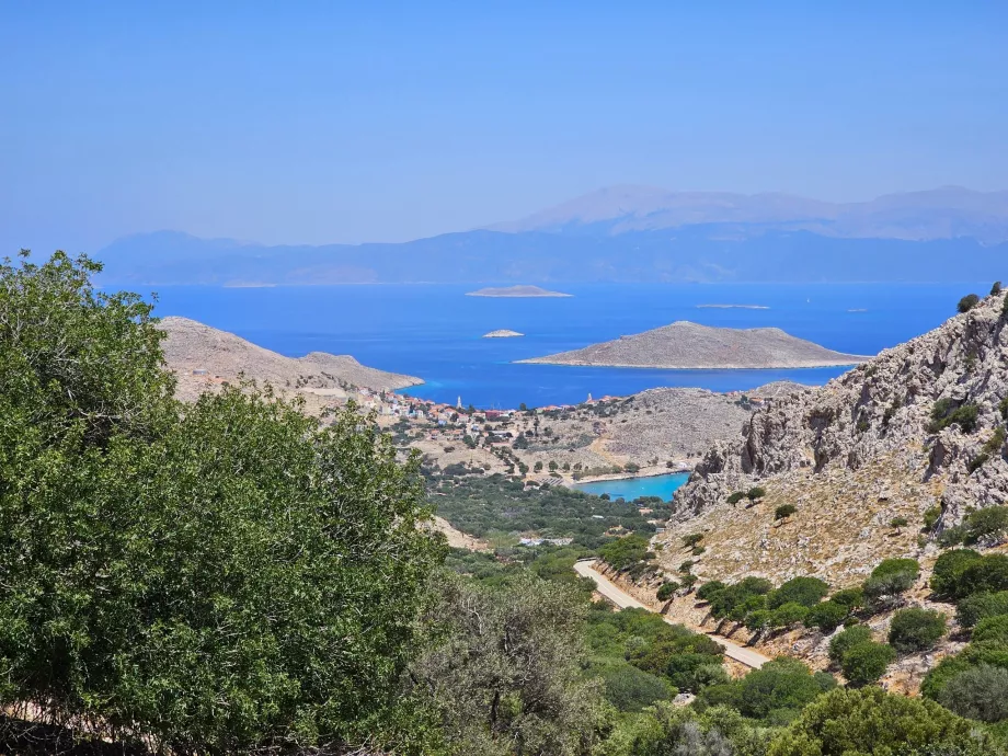Blick auf die Stadt Chalki