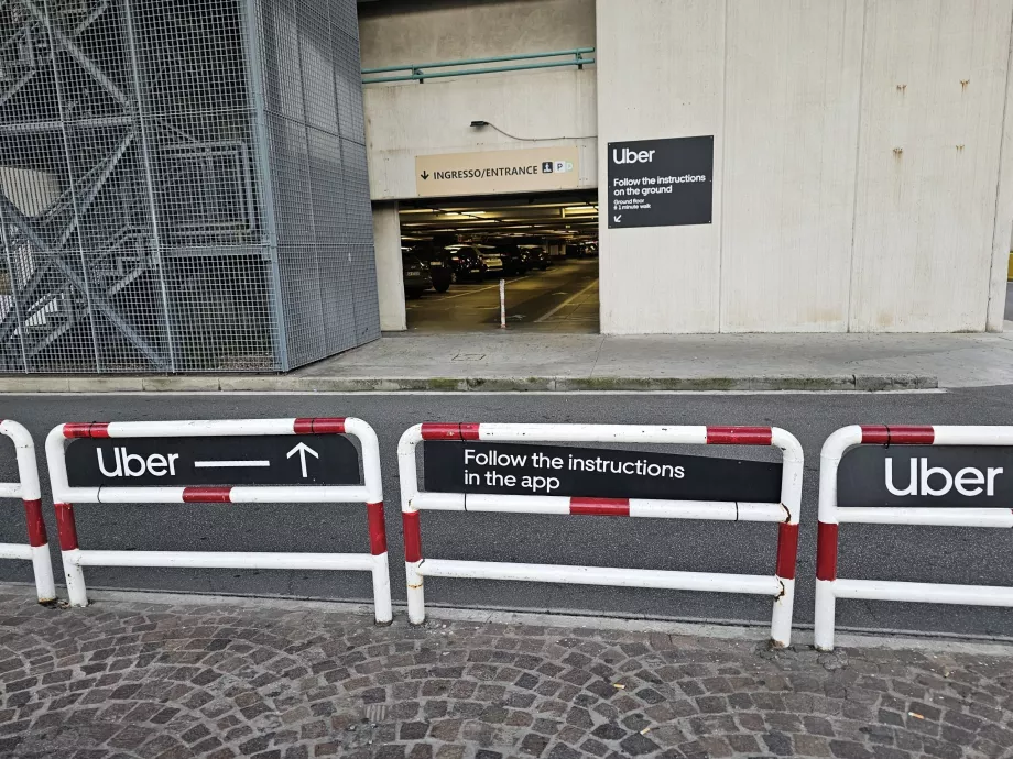 Wegbeschreibung zum Uber-Abholpunkt