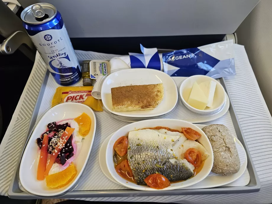 Essen in der Business Class