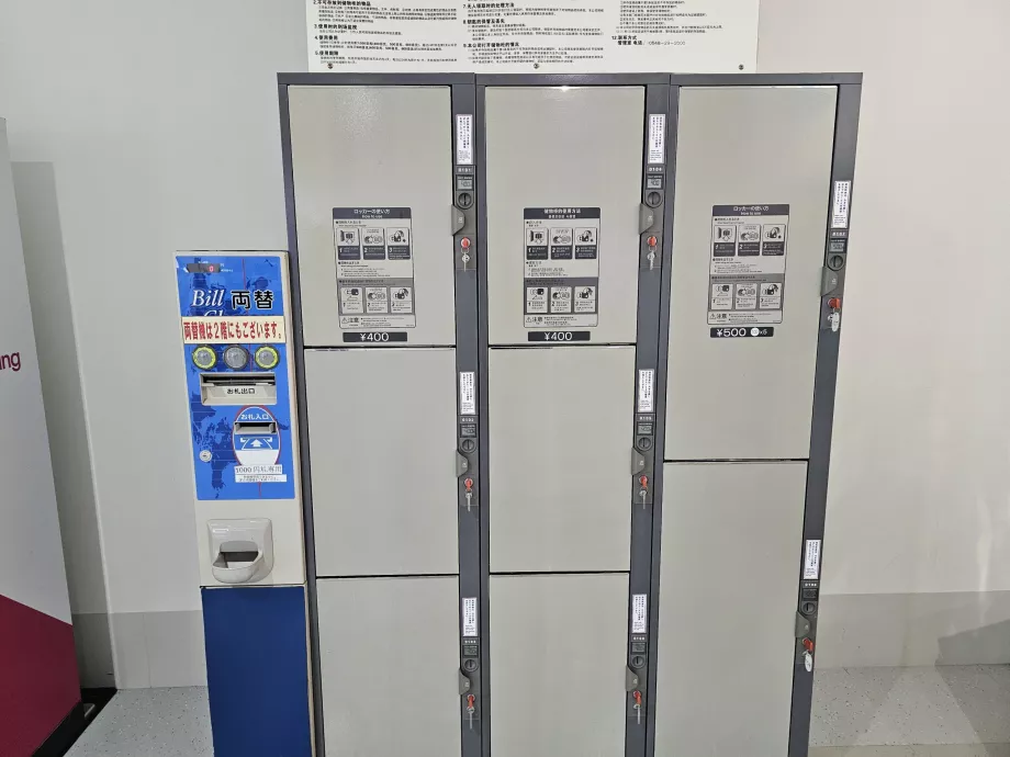 Schließfächer für die Gepäckaufbewahrung