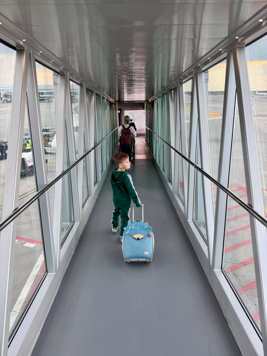 Einsteigen in den Flug