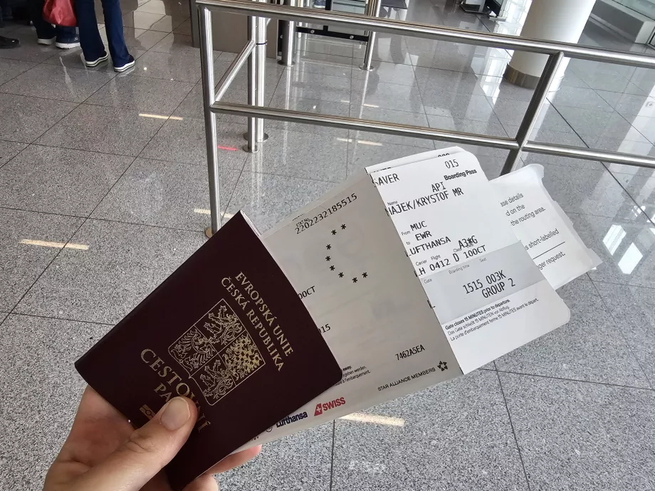 Bordkarte für die Business-Klasse