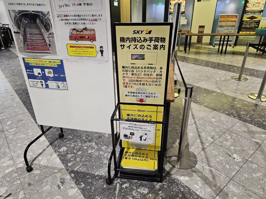 Vorlage für Handgepäck