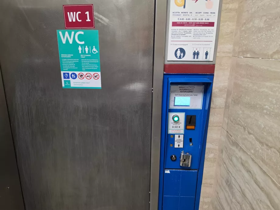 50 Cents für die Toilette in der U-Bahn