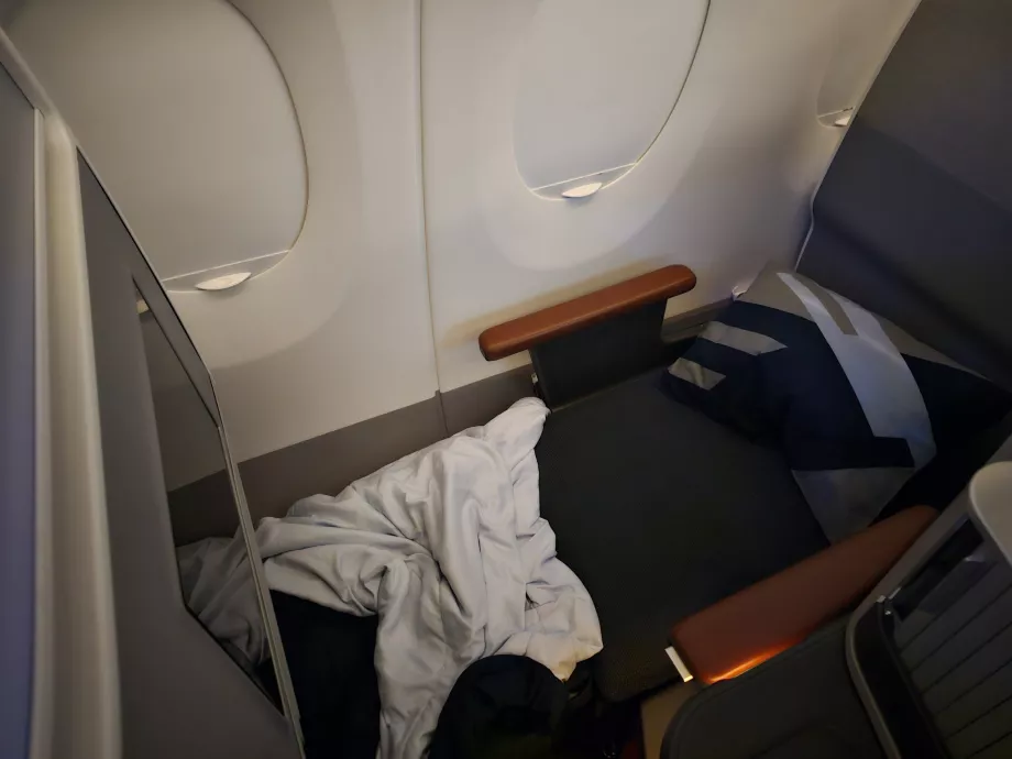 Sofa ausgeklappt als Bett