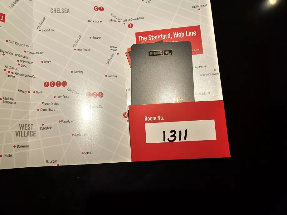 Karte aus dem Zimmer